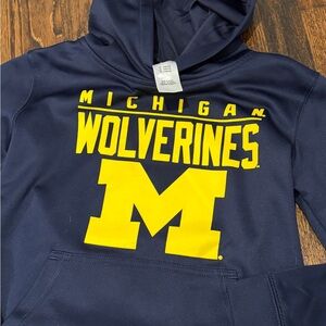Kids Navy Michigan Wolverines Hoodie